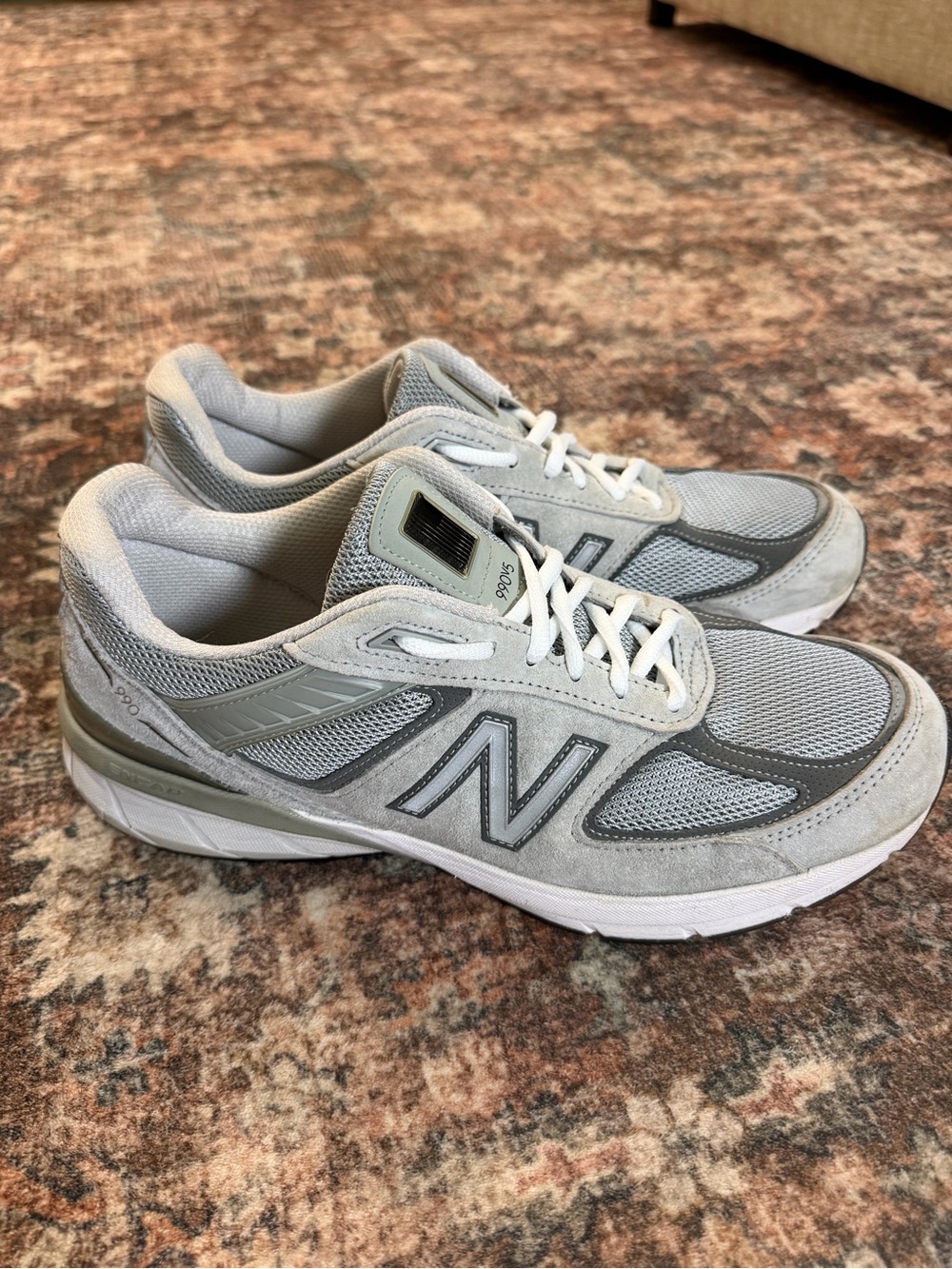 New Balance 990v5 grey sneakers made in the USA size 10.5